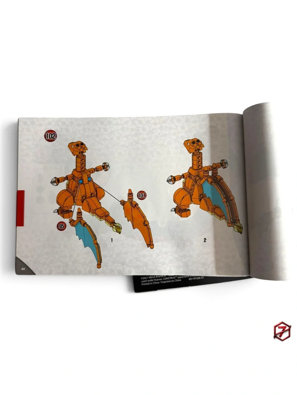 Mega Construx Pokémon Charmander Evolution Set HFG06 313pc Near Complete w/ Box